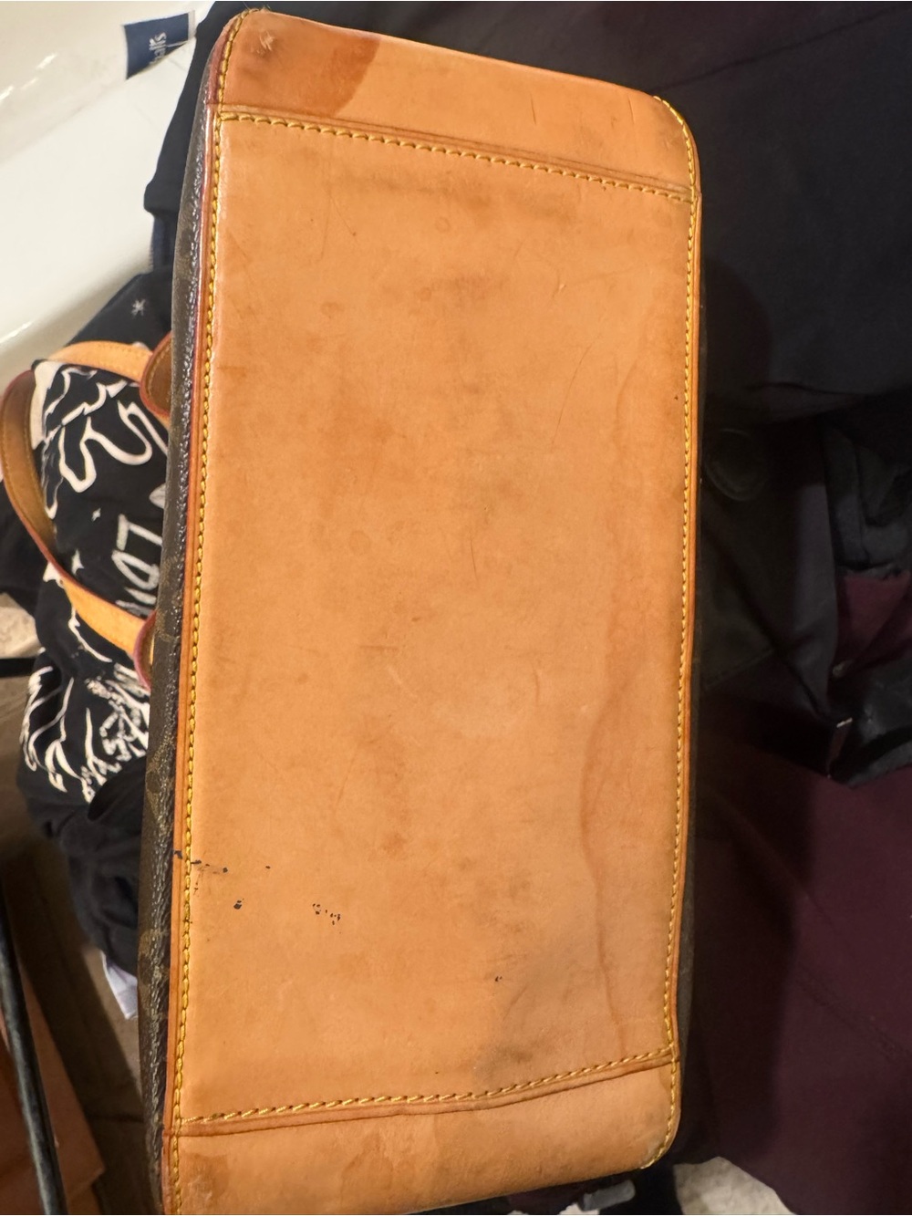 Louis Vuitton Monogram Cabas Piano Canvas Tote with Tan Straps - Picture 11 of 13